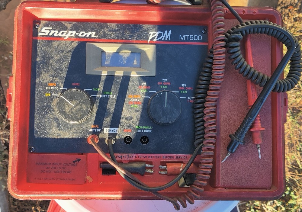 VTG Snap-On PDM MT500 Precision Diagnostics Meter Tach Dwell Engine Untested