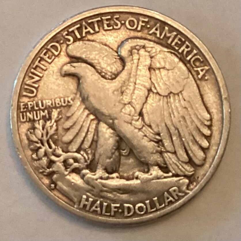 1933 S Walking Liberty Half Dollar cd -