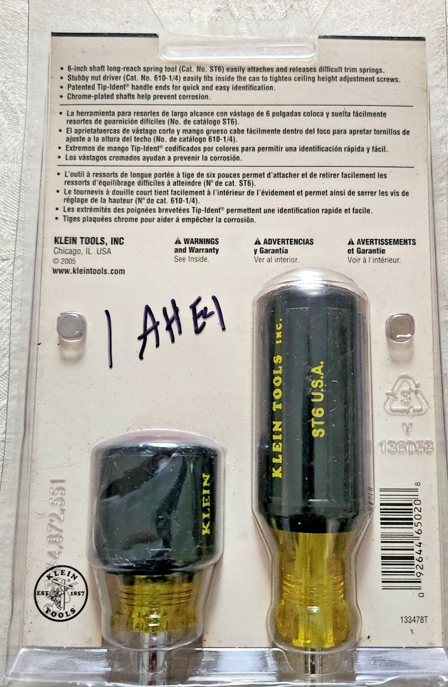 ⭐KLEIN TOOLS 65020 RECESSED CAN LIGHT TOOL SET IN ORIGINAL PACKAGING⭐