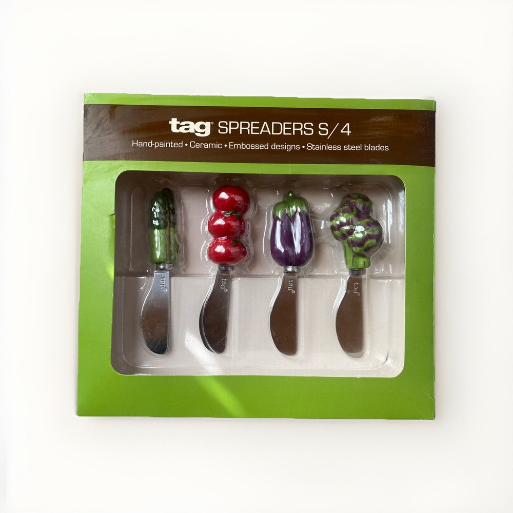 Tay Spreaders S/4 - Vegetable Ceramic Knifes
