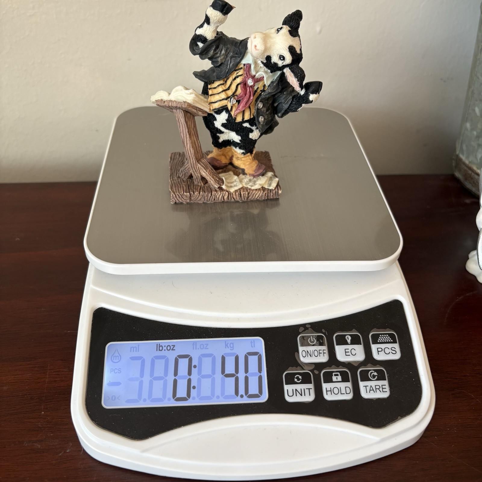 Ganz 1993 Tchaicowsky Cowtown Figurine Cow Music Conductor