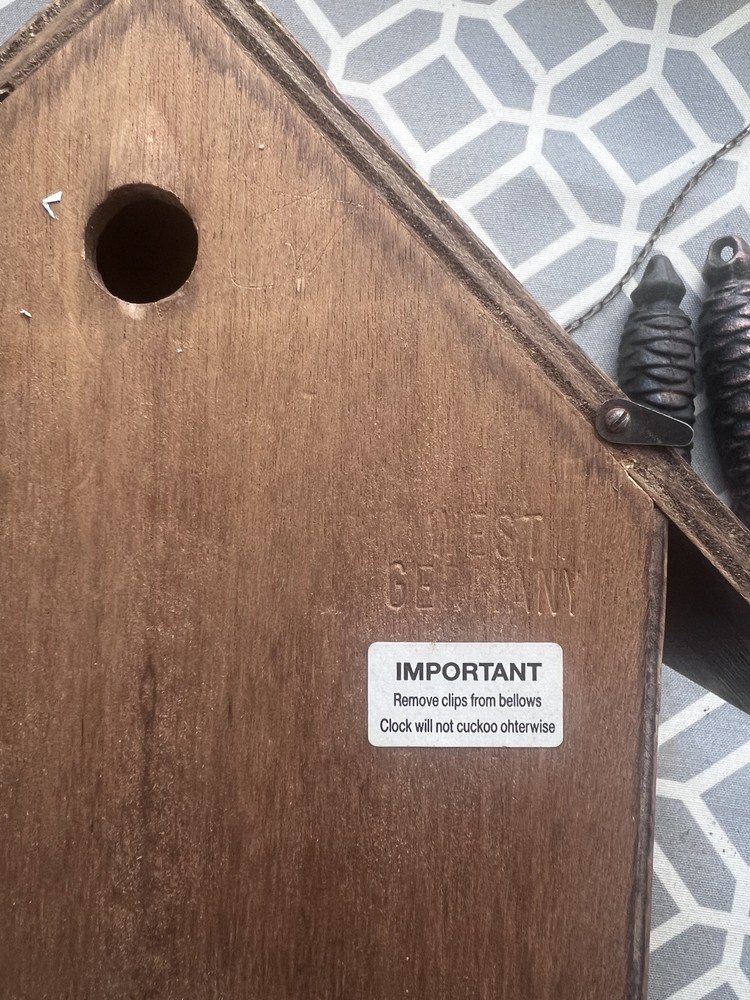 West Germany Cuckoo Clock