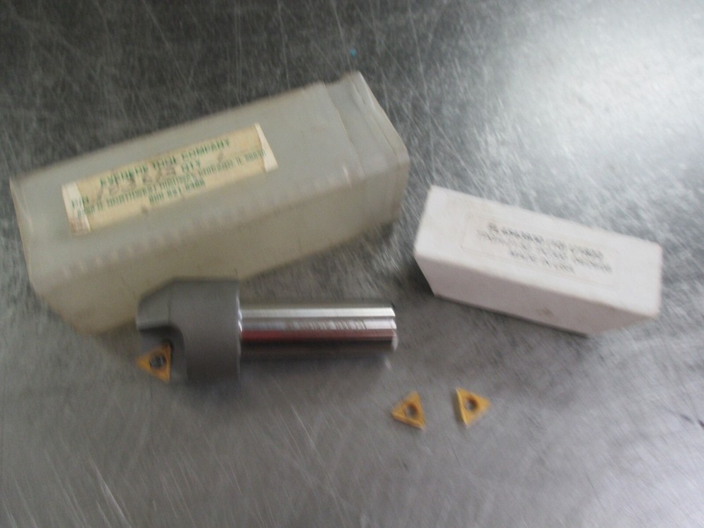 NEW Everede 1" Single Flute 60° Indexable Countersink w/ 5/8" Shank & Inserts
