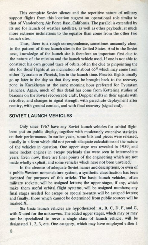 Space Log - Winter 1968, The Soviet Space Program, Published by TRW