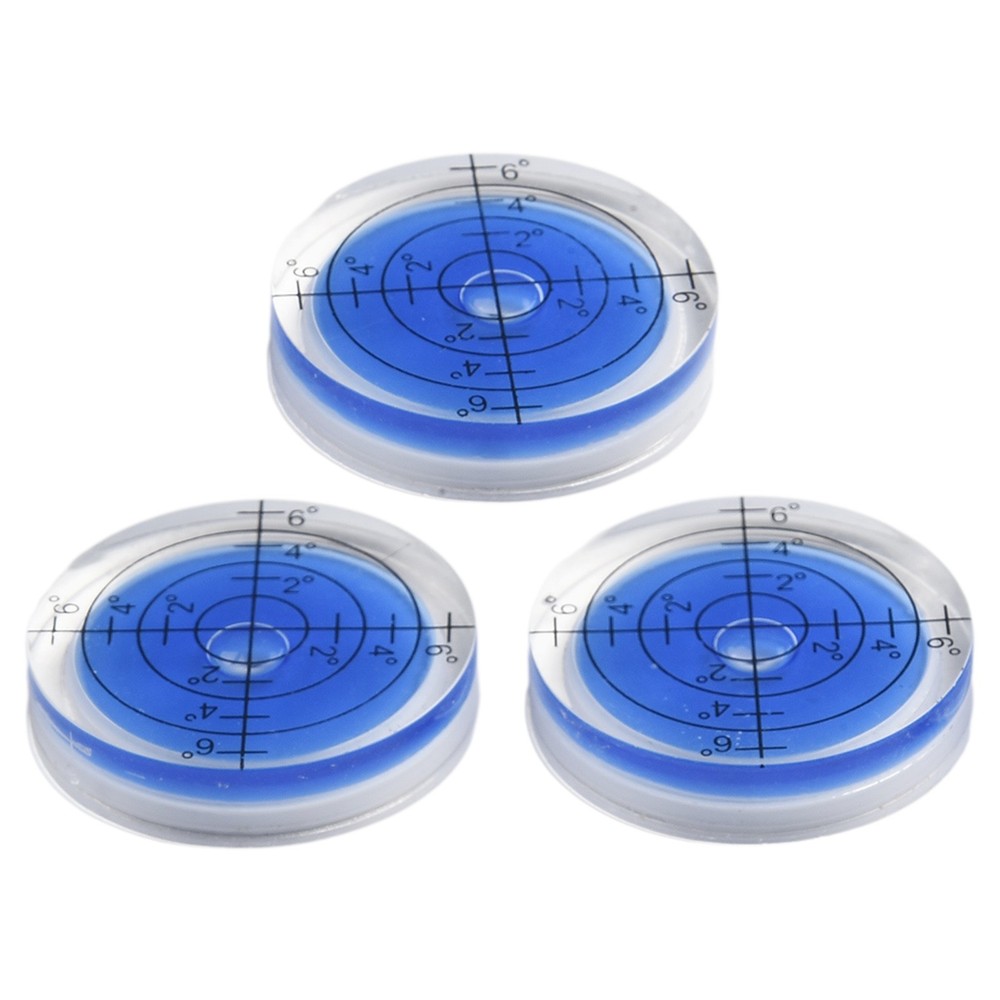 Bubble Level 32mm 3pcs 32mm Degree Mark Highly Translucent Round Circular