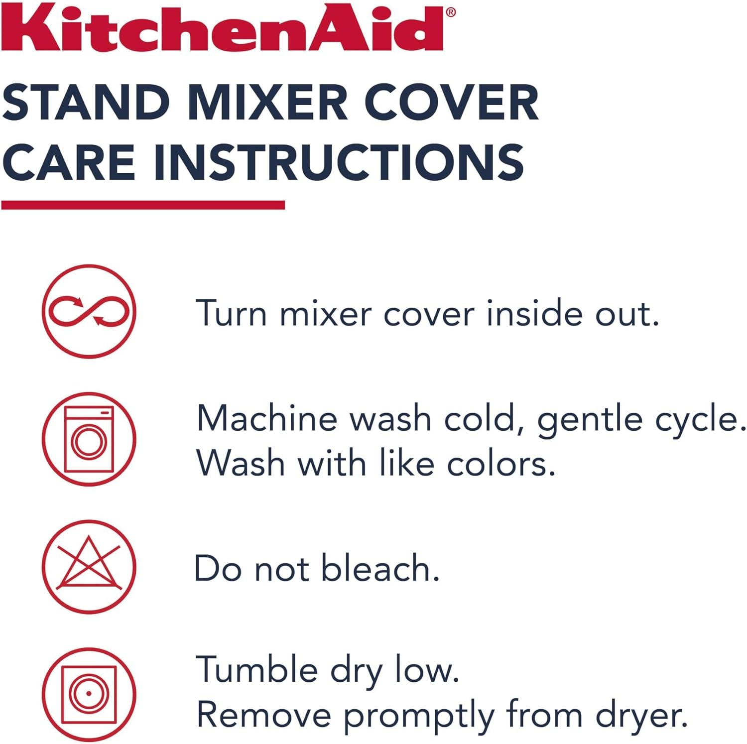 KITCHENAID Fitted Tilt-Head Stand Mixer Cover with Storage Pocket, Quilted 100%