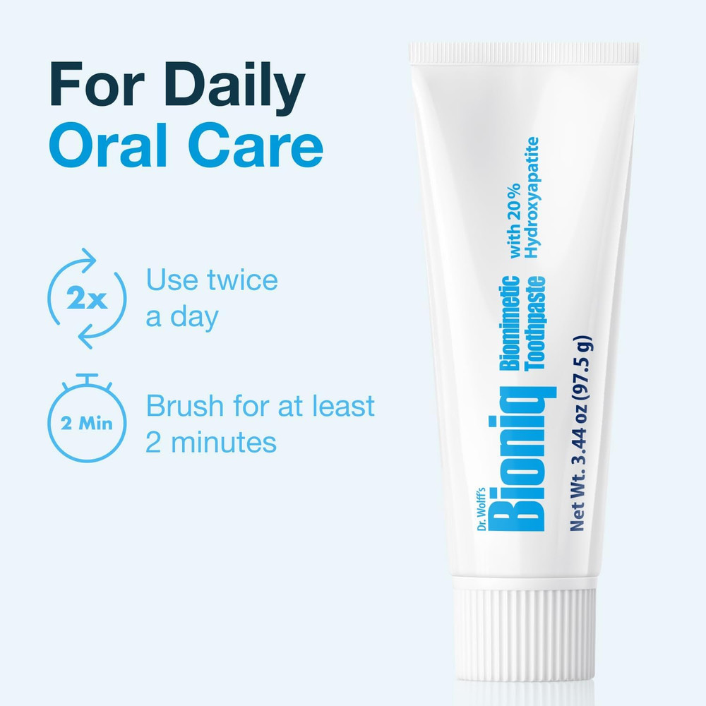 Bioniq Classic Fluoride Free Toothpaste with 20% Hydroxyapatite, Clinically Test