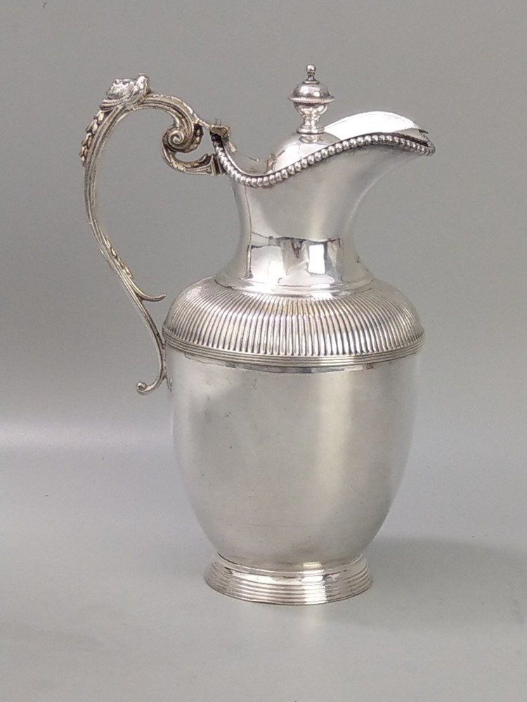 Antique syrup pitcher silver plated by Robert Pringle