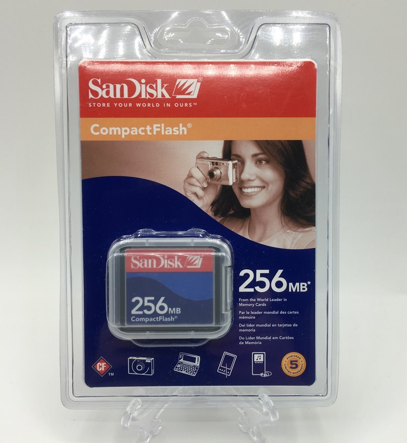 Sandisk CF 256 MB CompactFlash Card (SDCFB-256-A10)