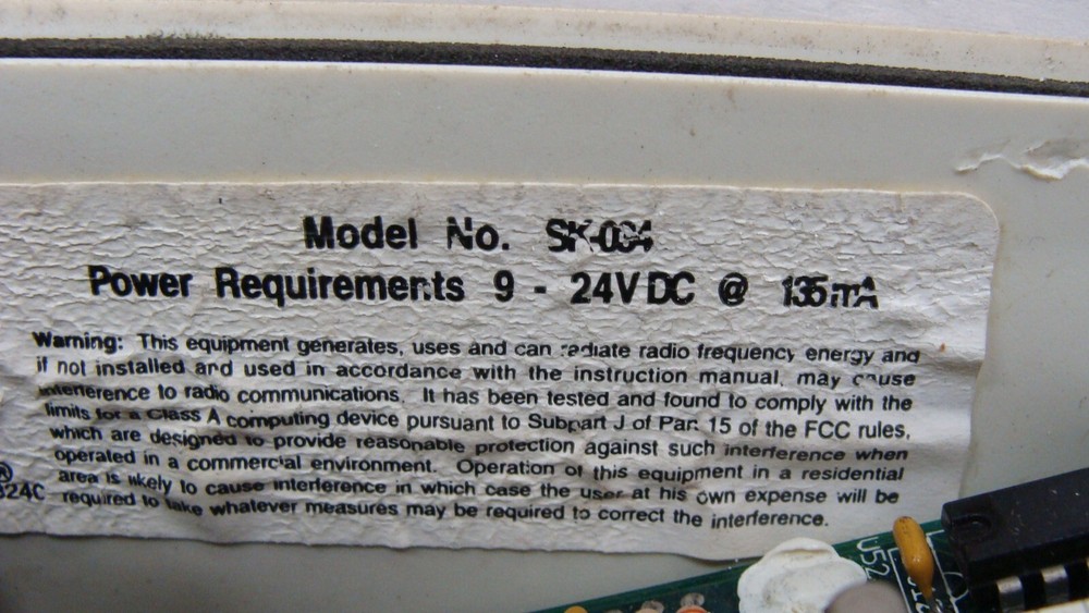 SECURA KEY SK-034 CARD READER TOUCH PLATE