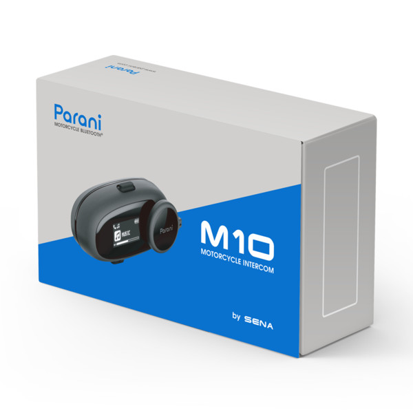 SENA PARANI M10 MOTORCYCLE BLUETOOTH PHONE INTERCOM COMMUNICATIONS UNIT 7105206