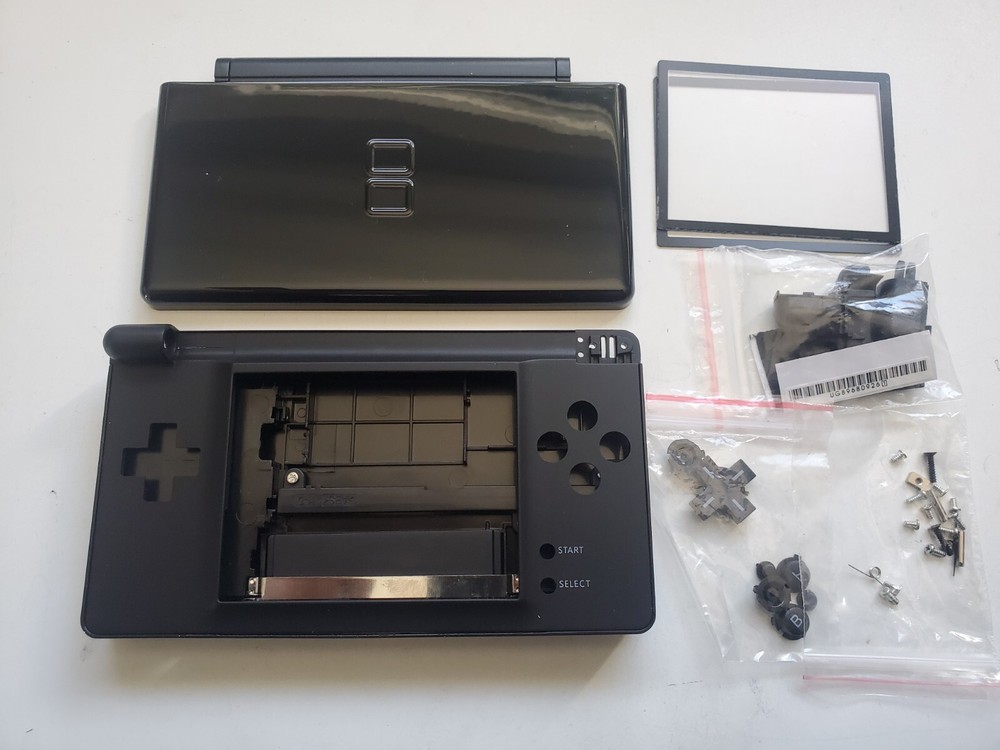 Nintendo DS Lite Replacement Housing Shell Case Onyx Black
