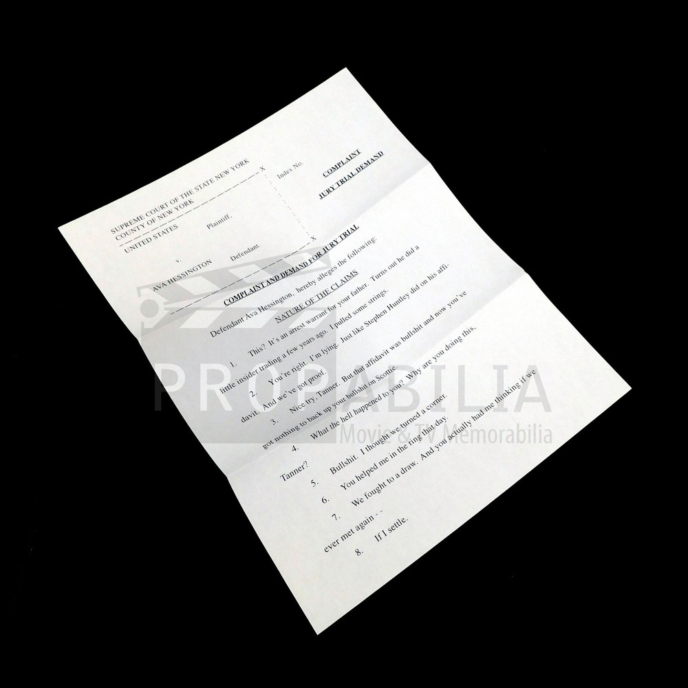 SUITS Three TV Prop Items Original TV Props (BIN006)