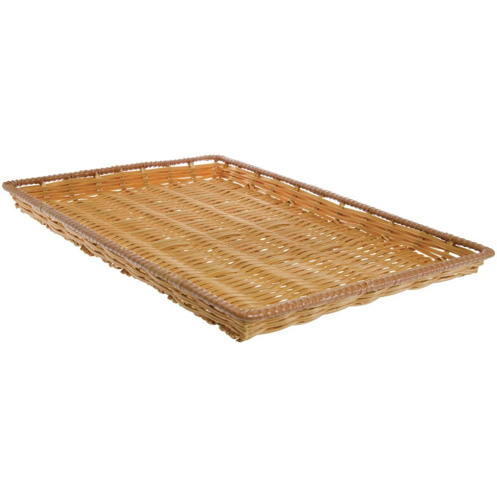 HUBERT Storage Basket, Rectangular, Natural Color - 18"L x 26"W x 2"H
