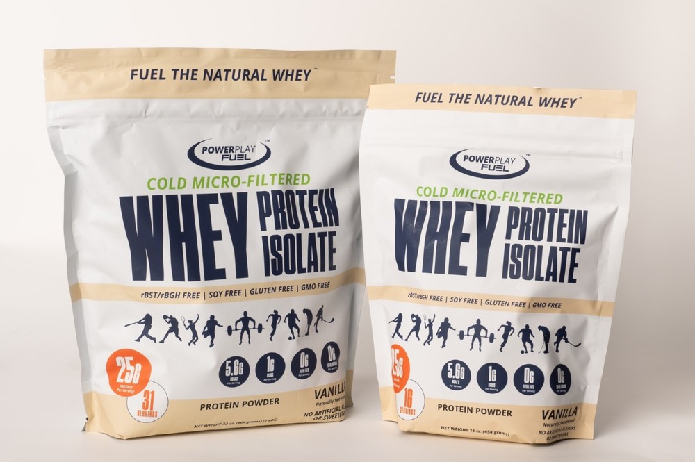 Power Play Fuel Cold Micro-Filtered Whey Protein Isolate Powder - Vanilla