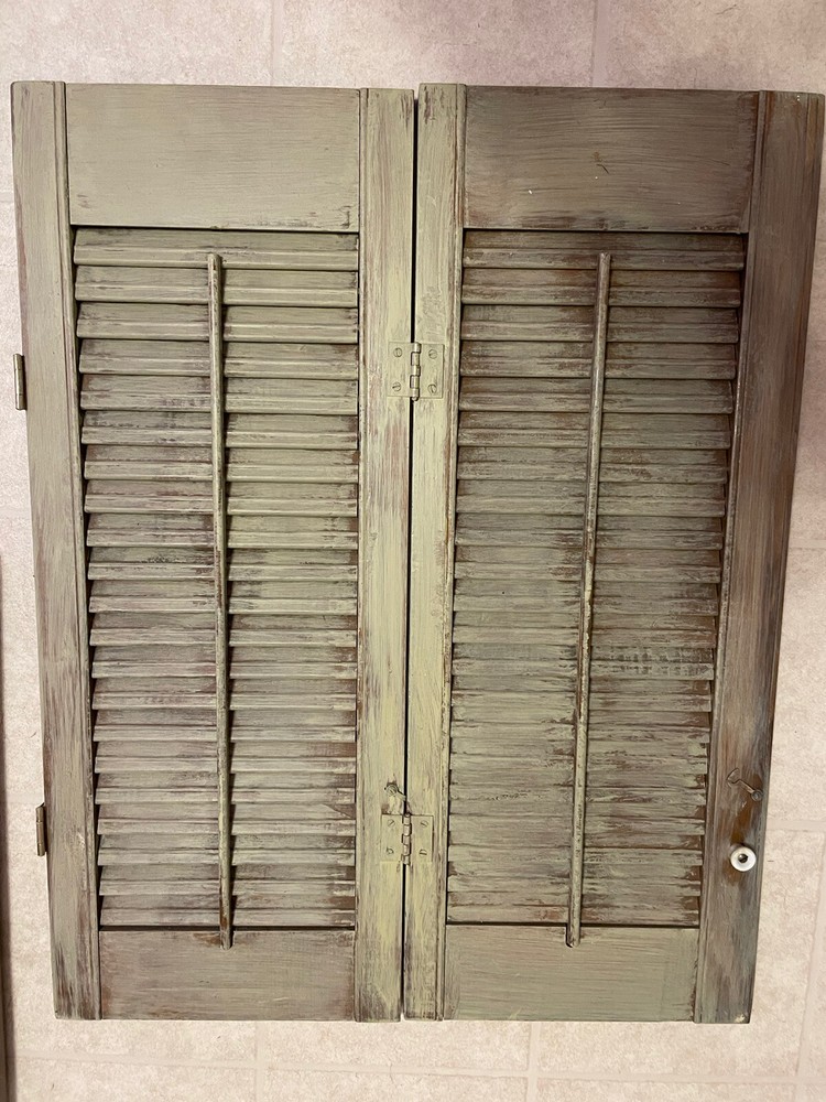 Vintage Wooden Window Shutters