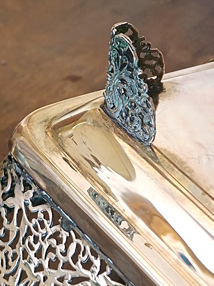 800 silver, tray, centrepiece, Made in Italy