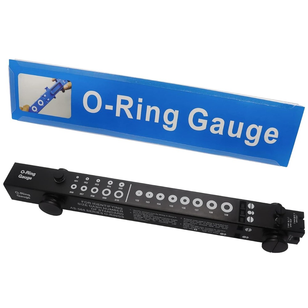 Oring sizing gauge telescoping slide style tool for measuring seals