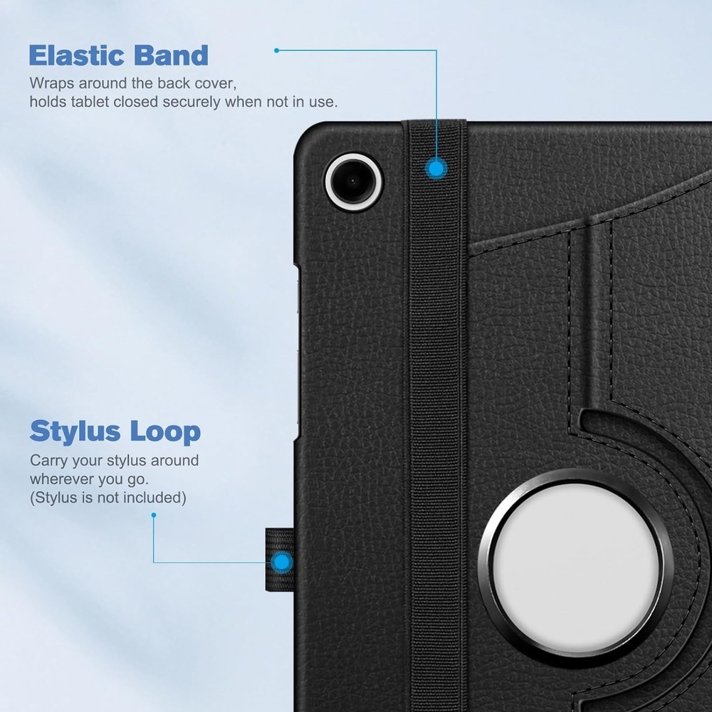 360 Rotating Case For Samsung Galaxy Tab A9 Plus 11" (2023) + Screen Protector