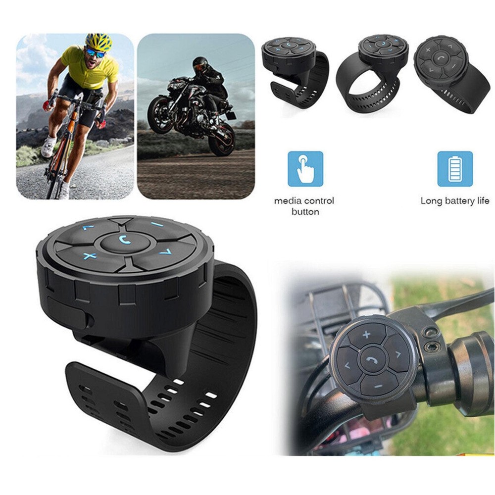 Wireless Bluetooth Motorcycle Steering Wheel Media Remote Control Waterproof k