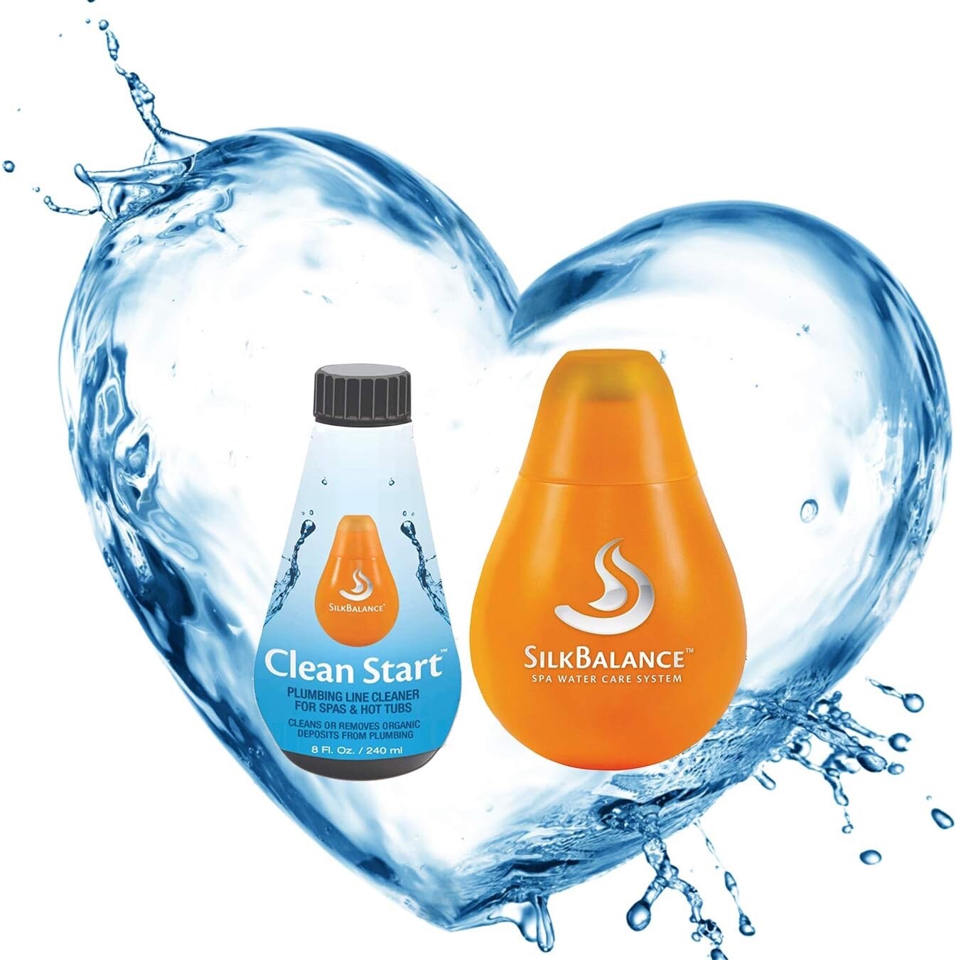 Silk balance hot tub cleaner bundle of 76 oz silk balance and clean start