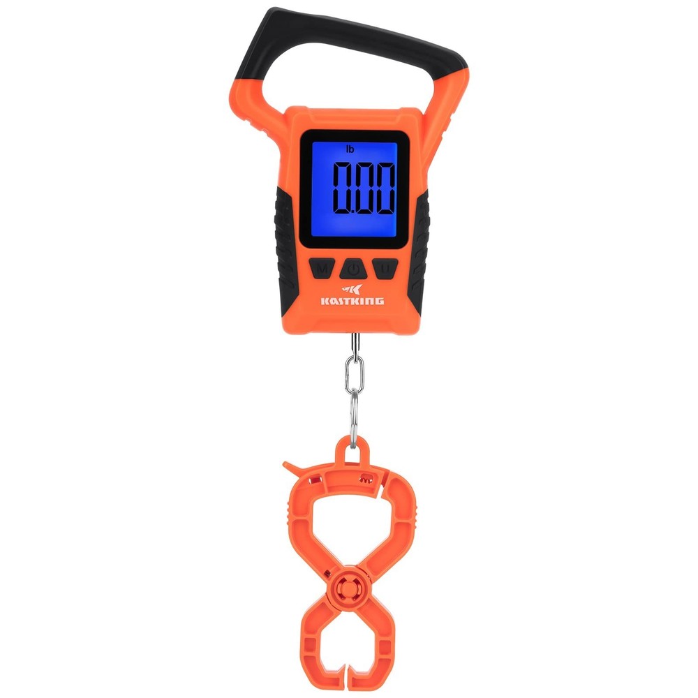 Floating Waterproof Digital Fish Scale, 110lb Capacity, Large LCD Display, Multi