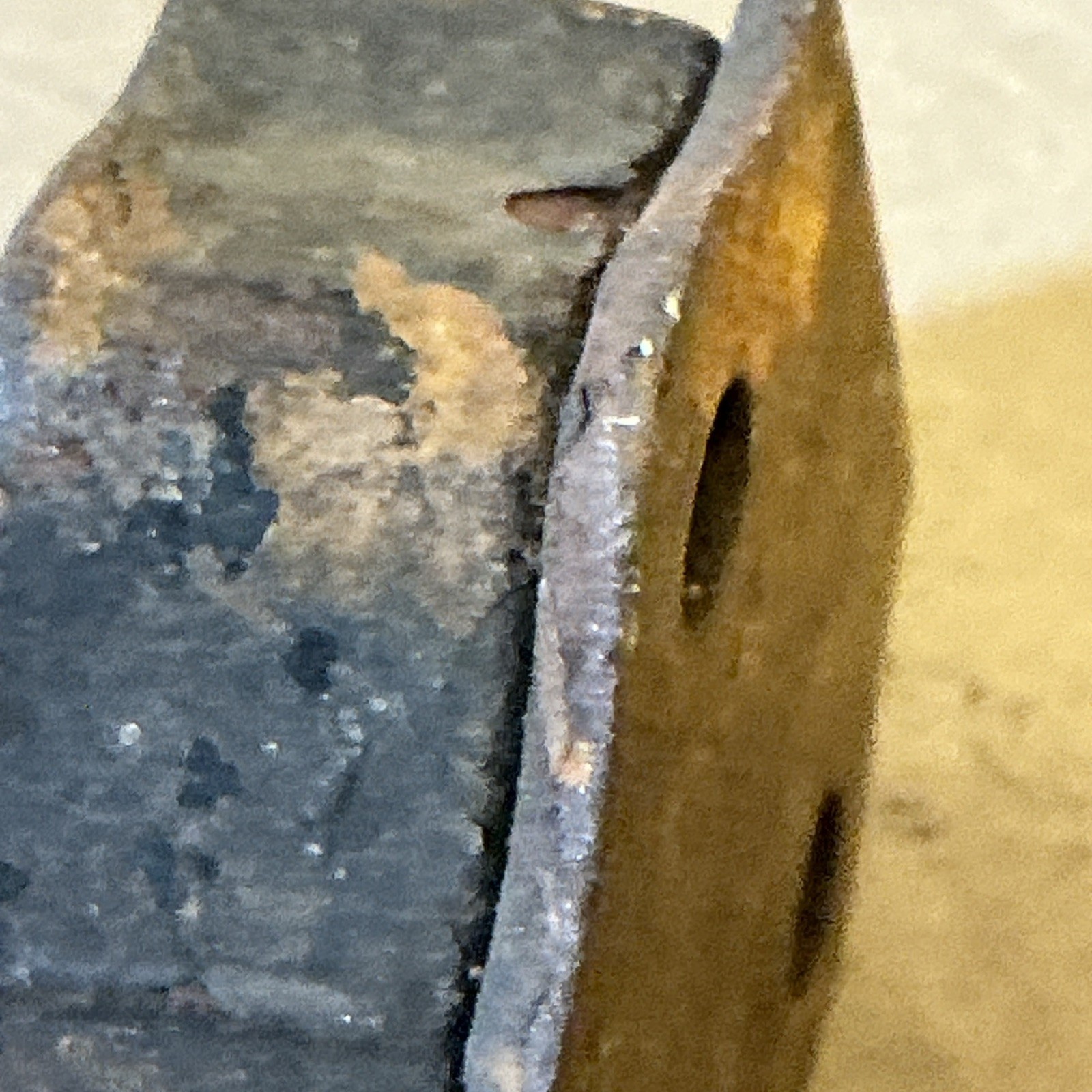 Antique Victorian Cast Metal Door Lock Surface Latch As Is INV-AT13