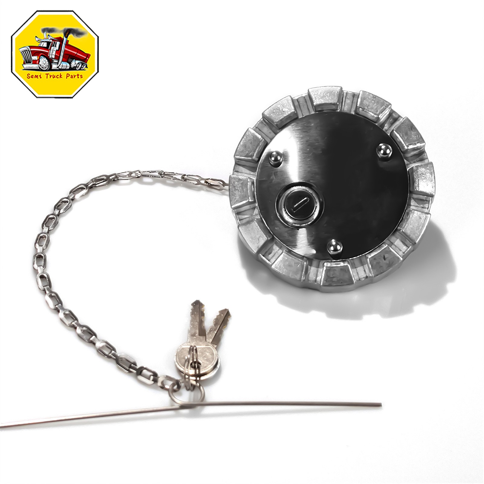 2x Locking Fuel Cap Fits Kenworth Peterbilt Freightliner Western Star SNV431089