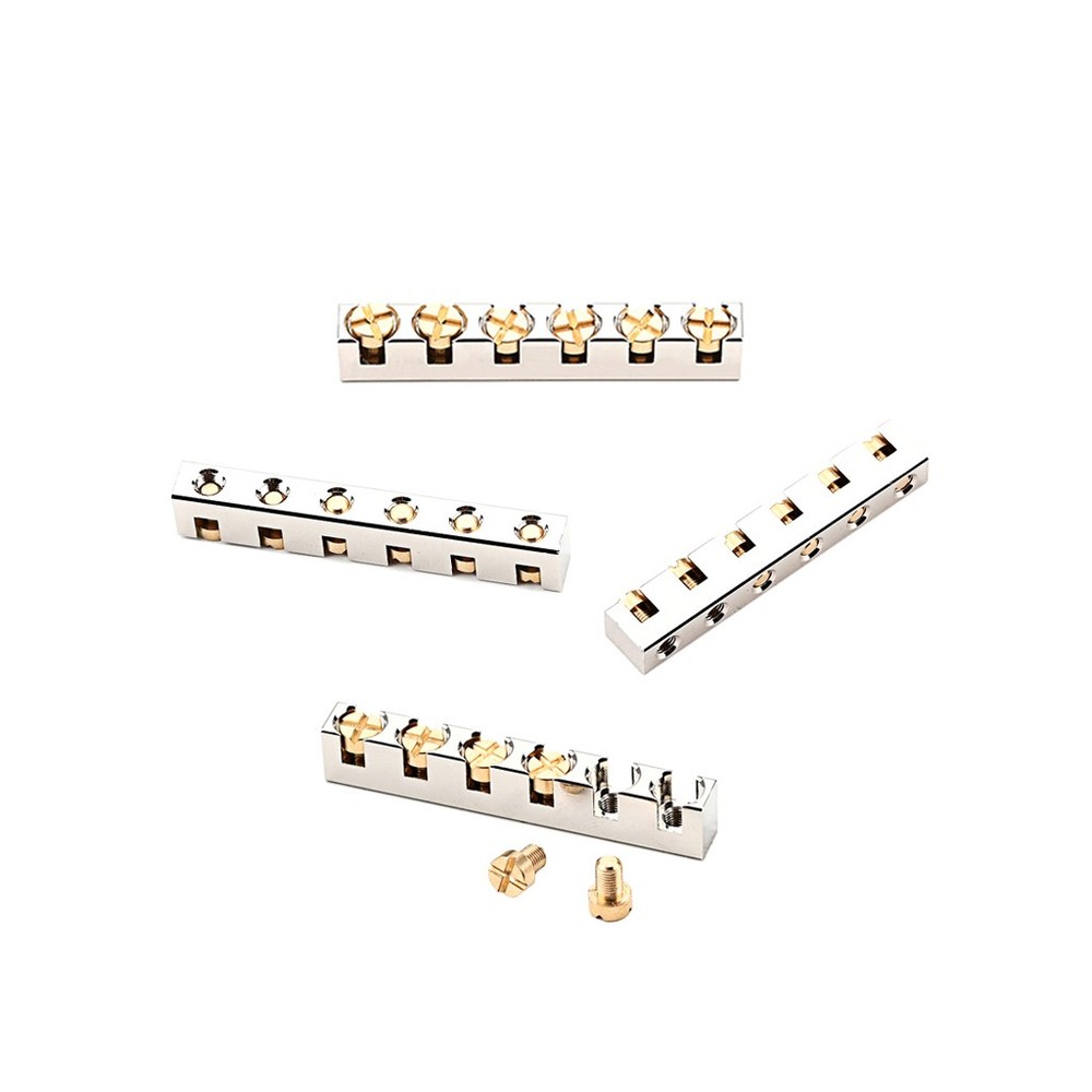 Pre-slotted 42MM Brass String Nut Compatible for LP SG ST TL Height Adjustable