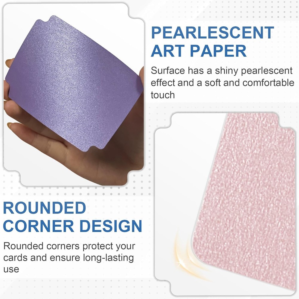 Trading Card Dividers 100pc Multicolor Tabs Card Separators for Storage Boxes