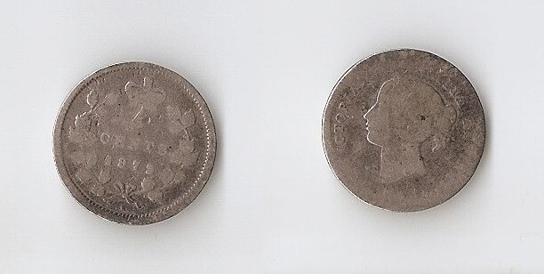 Canada 5 cents 1872 H