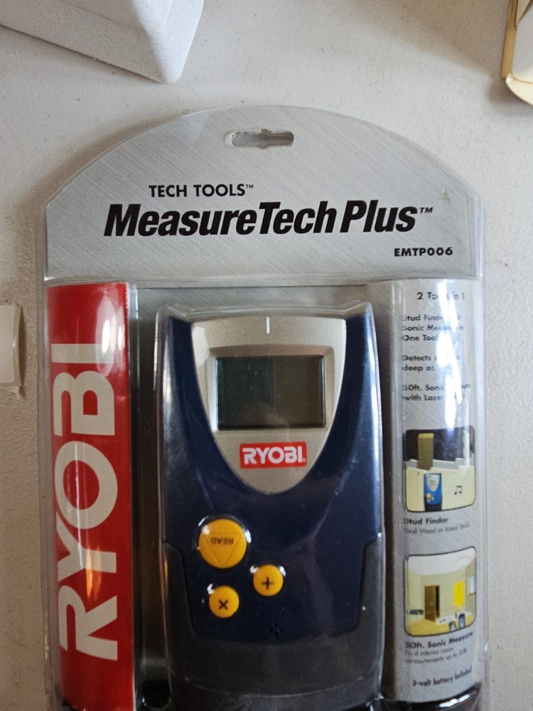 RYOBI EMTP006 Ultrasonic Measuring Device Stud Sensor Measure Tech Plus 9d32 New