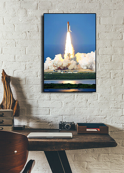 Space Shuttle Discovery (STS-124) Launch Poster - 24x36