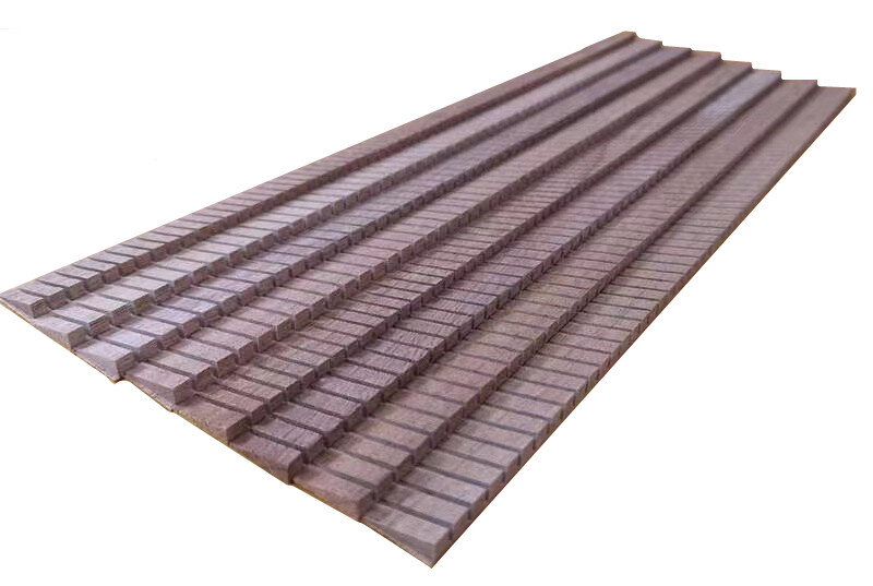50x Guitar Kerfed Lining Kerfing 14" (360mm) Triangular Mahogany Luthier