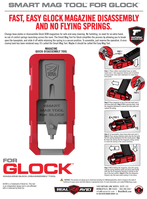 Real Avid Smart Mag Tool For Glock AVGLOCKMT