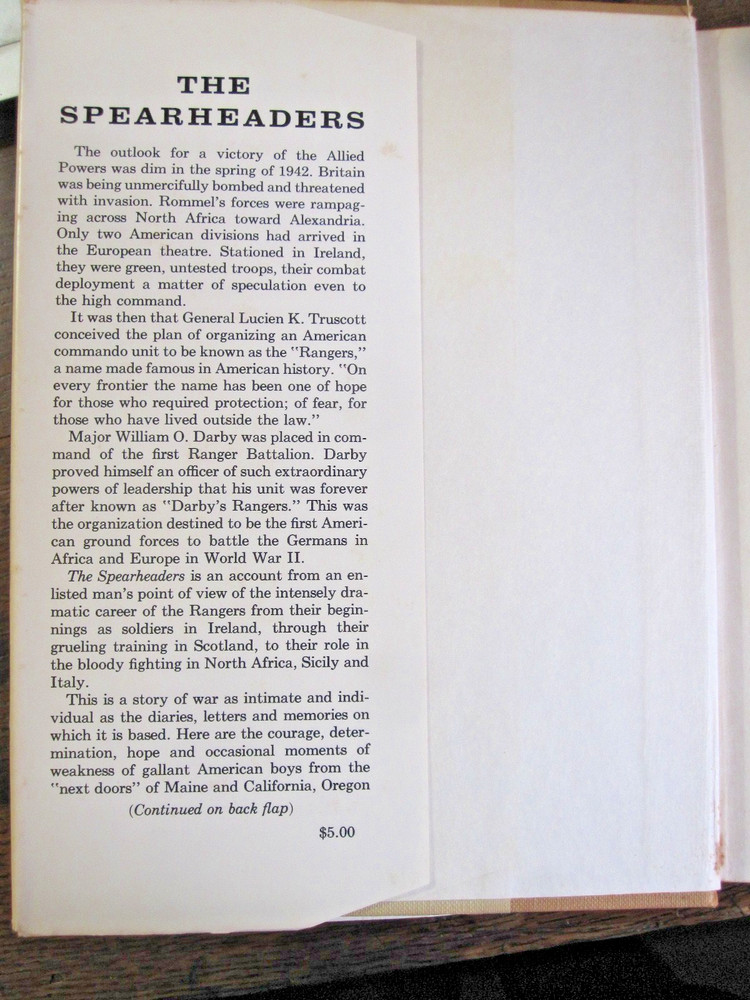 The Spearheaders by James Altieri - FIRST EDITION 1960