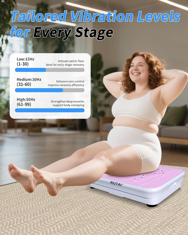 Shake Plate Vibration Exercise Machine for Lymphatic Drainage Massager