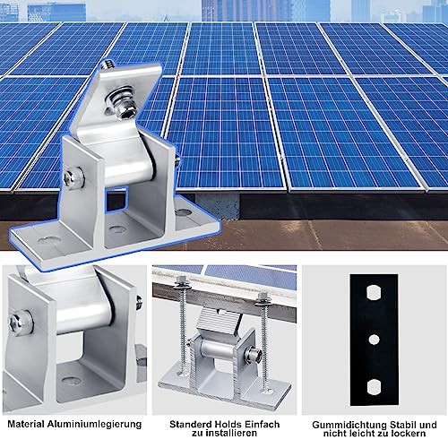 Solar Panel Mounting Brackets Adjustable RV Solar Panel Mount, Tilt Angle 8PCS