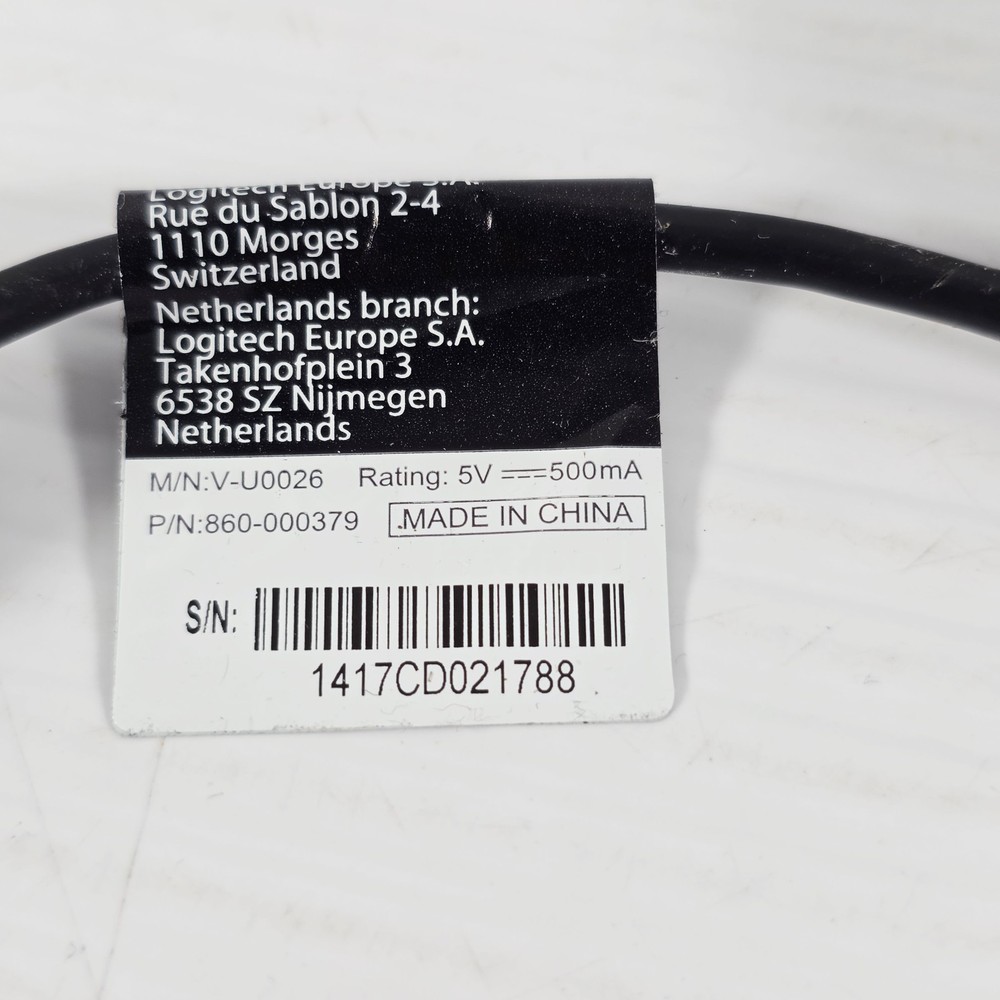 Logitech C170 Web Cam Black Built in Mic 5MP - New Condition