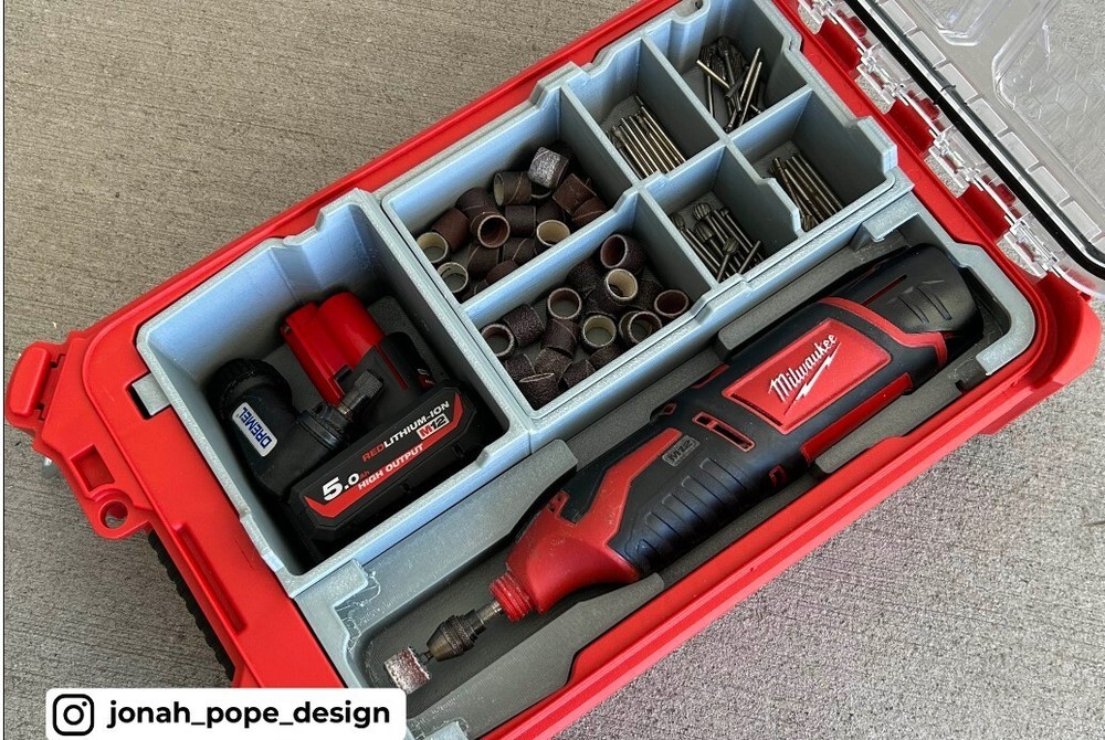 Milwaukee Packout Insert for M12 Dremel (Insert Only)