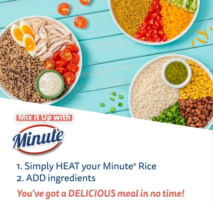 Minute Brown Rice, Microwaveable Rice Cups, 4.4 oz, 2 Count