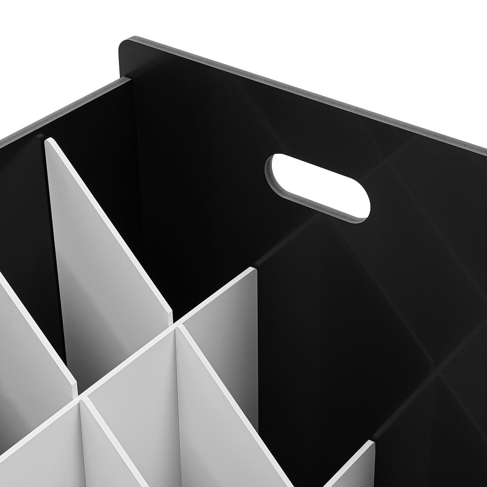 21 Slots Mobile Roll File Storage Rack, Roll Files Storage Cabinet with Wheels