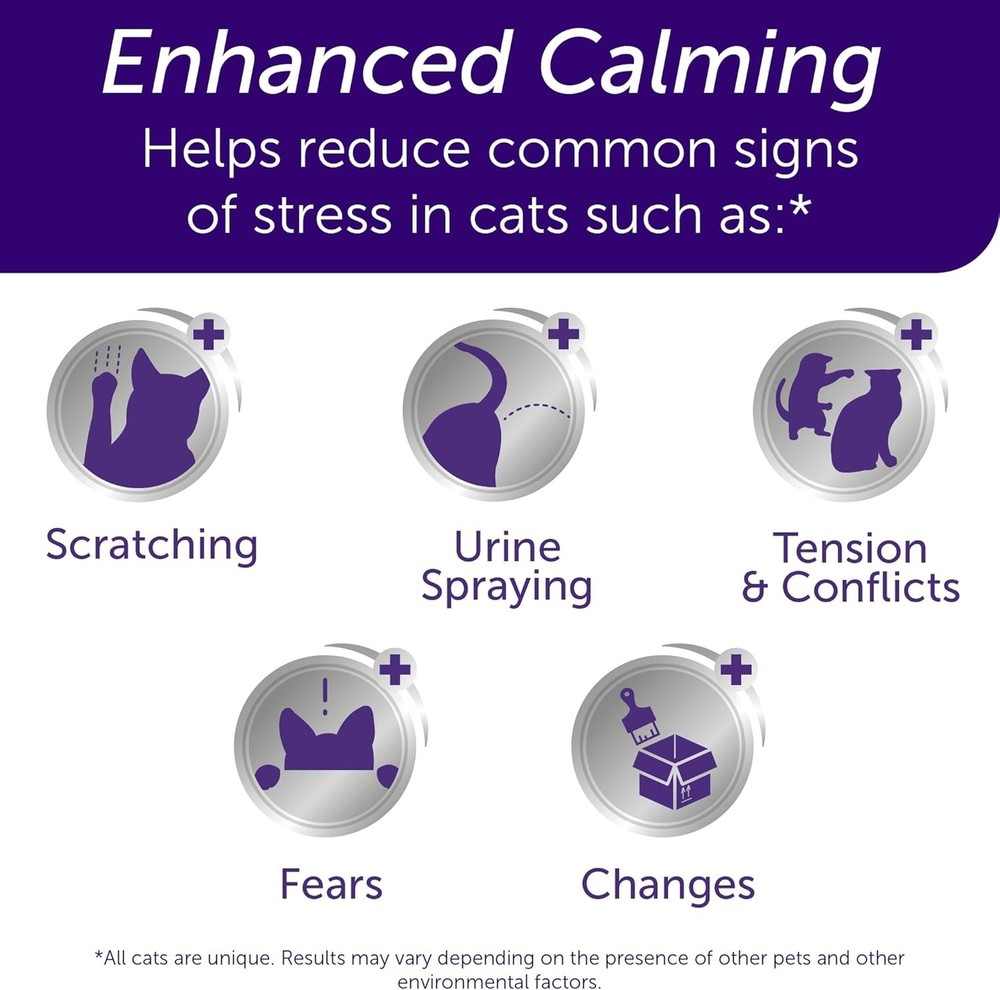 Aroma Diffuser, Optimum Cat, Enhanced Calming Pheromone, 48 mL | 30 Day | Sta...