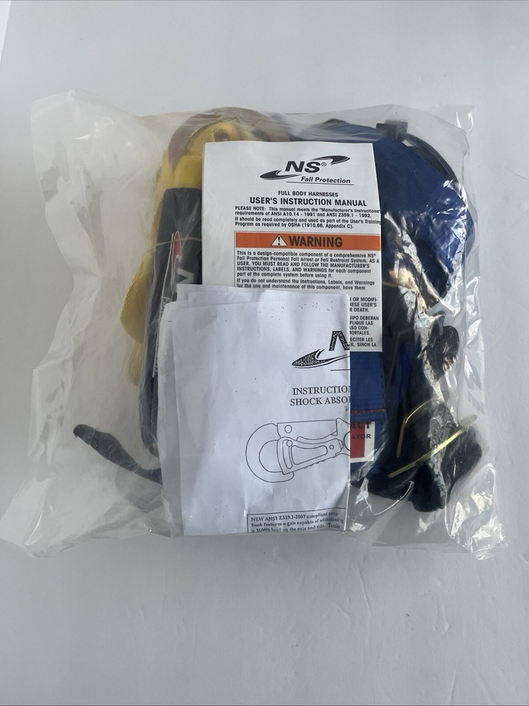 NS Fall Harness with Shock Absorbing Lanyard