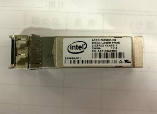 INTEL AFBR-703SDZ-IN2 E10GSFPSR10GbE SFP+ 10GBASE-SR module Transceiver