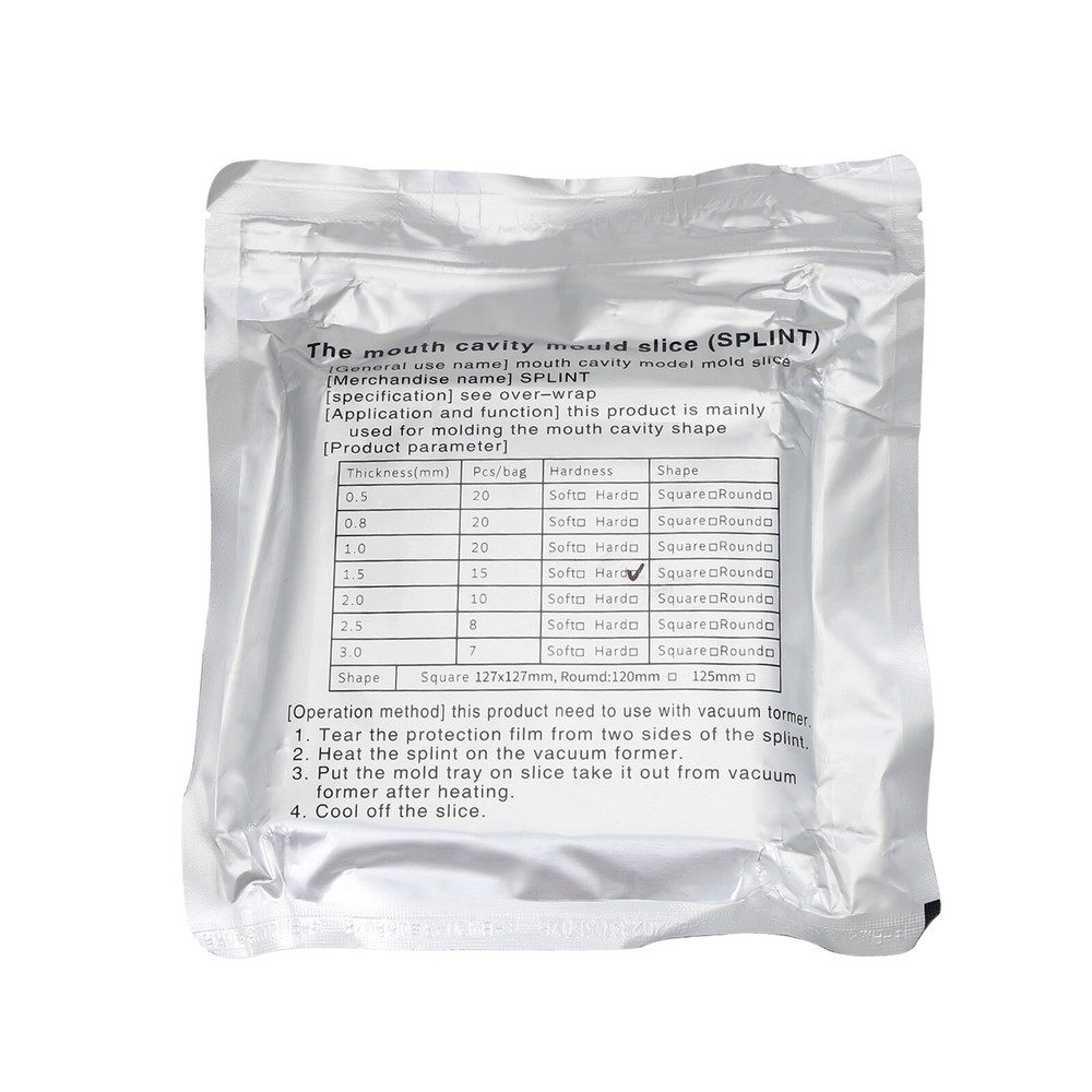 Dental Splint Sheet Hard Orthodontic Retainer Sheets Thermoforming Material