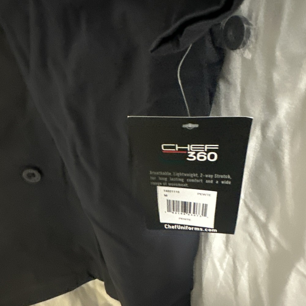 Chef 360 Pewter Chef Coat Size M