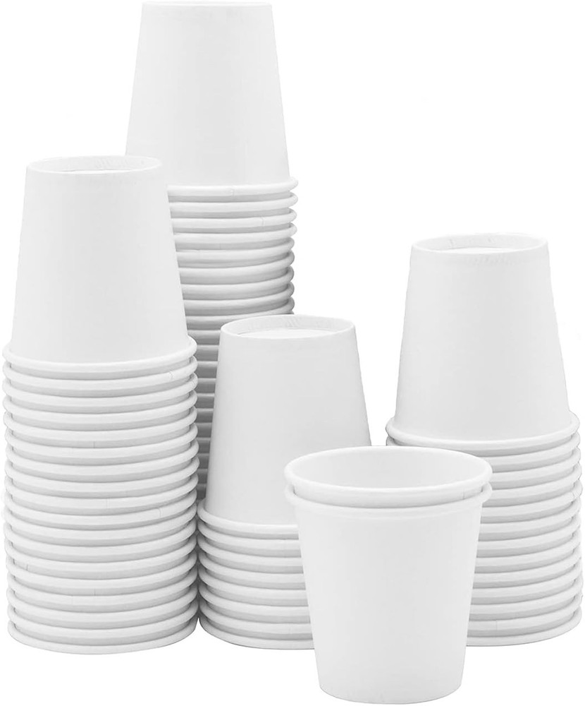 100 Count 3 oz Disposable Cups - Eco-Friendly Bathroom Mouthwash Solution