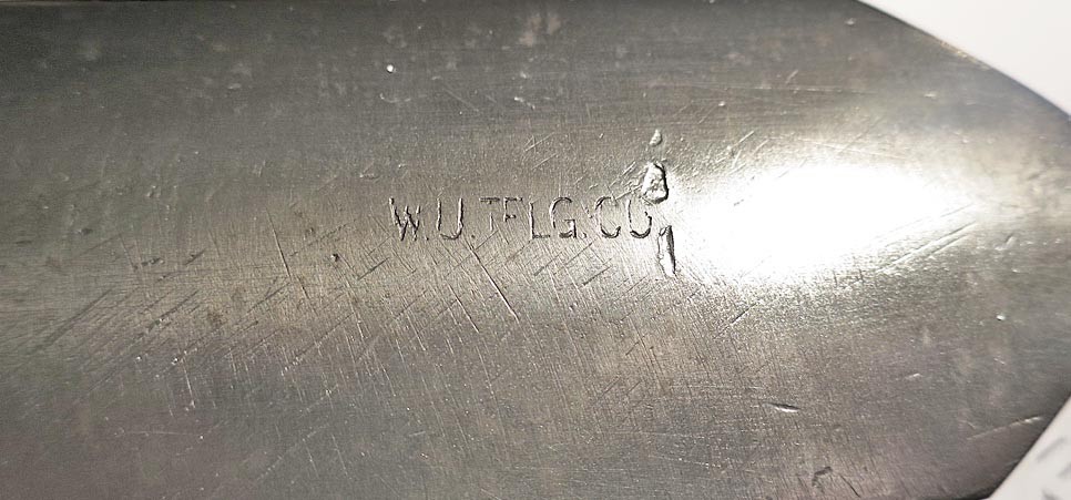 PEXTO 2" TIMBER FRAMING SLICK/CHISEL RING HANDLE~WESTERN UNION TELEGRAPH CO.