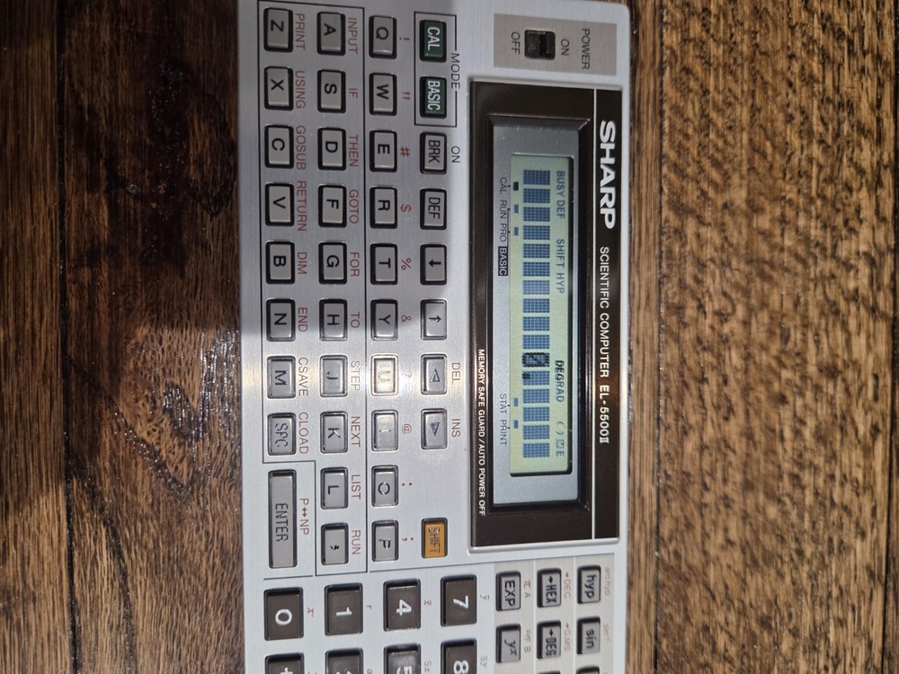 Sharp EL-5500 II Scientific Calculator and BASIC Computer, works great!
